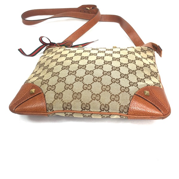 Authentic Gucci brown monogram crossbody bag - Picture 9 of 16